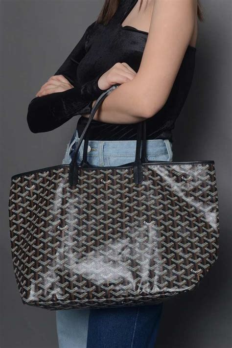 black goyard tote bag|reversible goyard tote bag.